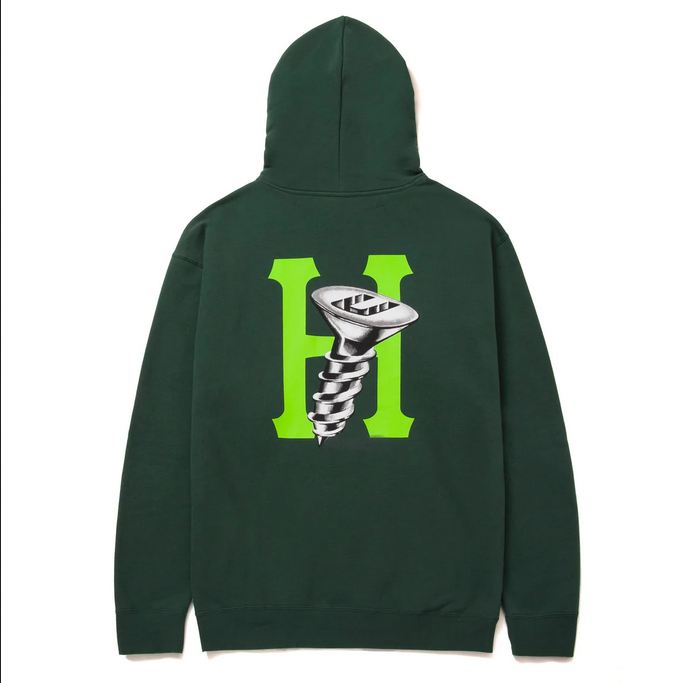 HUF Felpa con cappuccio Hardware PF00523 FOGRN forest green
