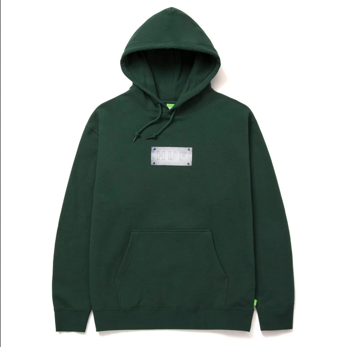 HUF Felpa con cappuccio Hardware PF00523 FOGRN forest green