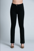 Relish Pantalone Jeans da donna a vita alta con ricamo Starf_B RDA2207135011 1199 black denim