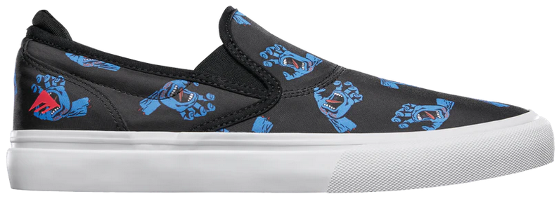 Emerica Wino G6 Slip-On X Santa Cruz 6107000242 Sneakers Skate Blu Nero Bianco