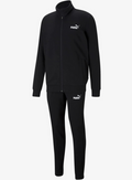 Puma Tuta da uomo in cotone garzato Clean Sweat Suit TR 585840 01 nero