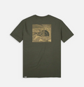 The North Face maglietta manica corta da uomo Red Box Cel NF0A7X1KRV41 verde-kaki