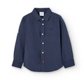 Boboli camicia a manica lunga da bambino e ragazzo in lino 736039-2440 marinaio