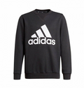 Adidas Felpa da bambino Girocollo in cotone garzato IC6117 black