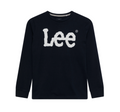 Lee Kids maglietta manica lunga da ragazzo con Logo Wobbly Graphic LEE0004 203 blu
