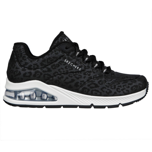 Skechers Uno 2 In Kat Neato 155642-BLK Lifestyle Sneakers Donna Nera