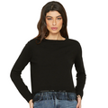 Relish Maglia manica lunga da donna con Passamaneria perline Afrodite nero