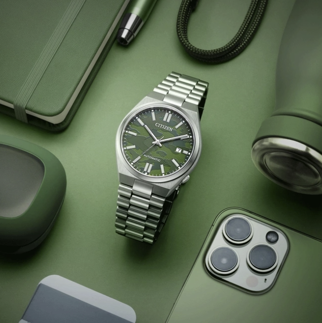 Citizen TSUYOSA Automatic 8210 Green Dial – Orologio Meccanico Uomo – Cod. NJ0159-86X