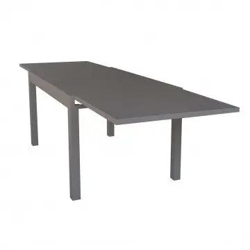 Tavolo Hawaii allungabile in alluminio taupe - 135/270 X 90