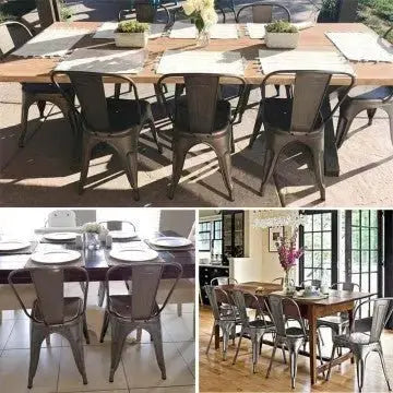 Sedia Gardena - Sedia in metallo con dimensioni di cm 53 x 45 x 85 h