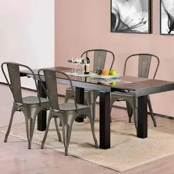 Sedia Gardena - Sedia in metallo con dimensioni di cm 53 x 45 x 85 h