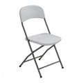 Sedia Pieghevole Catering 1: Metallo e ABS Bianco, cm 86x40x39