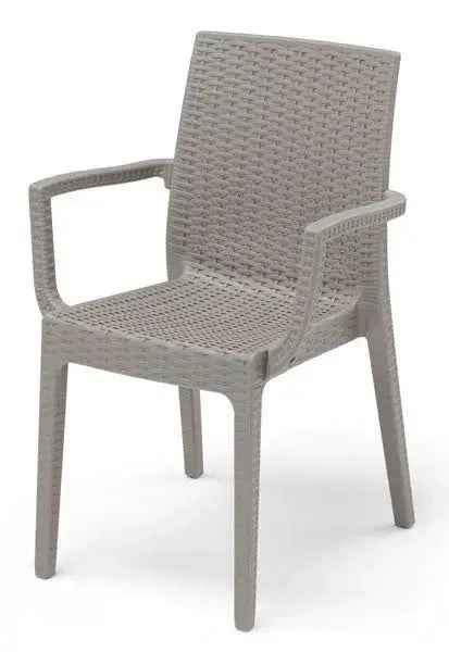 Sedia da esterno dafne con braccioli 4 colori