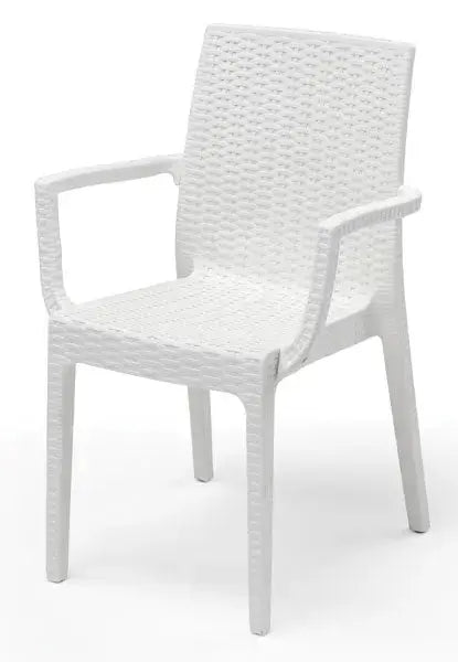 Sedia da esterno dafne con braccioli 4 colori