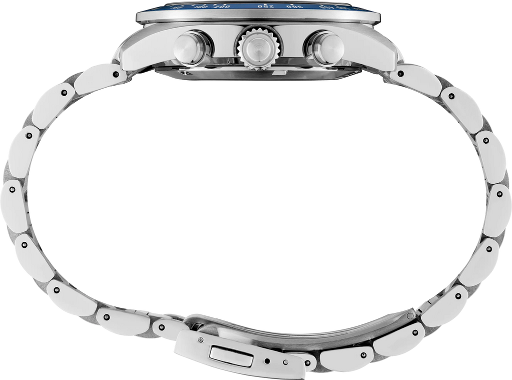 Seiko Prospex Speedtimer Solar Chronograph – Movimento Quarzo Solare, Grigio e Blu, 41,4mm – Cod. SSC939P1