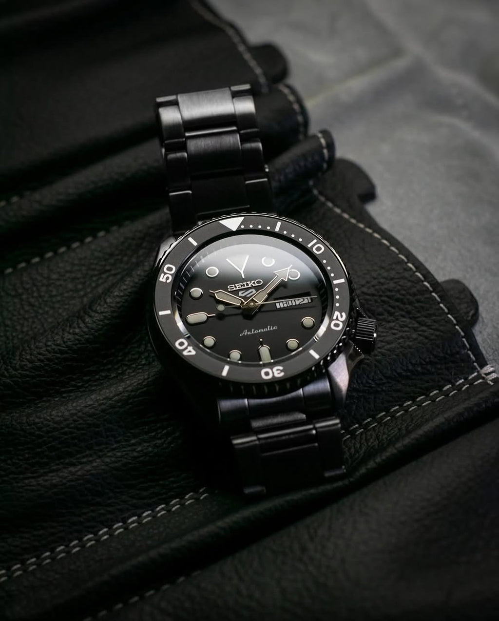 Seiko 5 Sports – Automatico, Black PVD, 42,5mm, SRPD65K1 – Design total black con anima sportiva