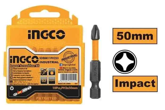 Set 10 bit impact 50mm industrial ingco