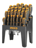 Set 26pz cacciaviti croce-taglio-torx ingco