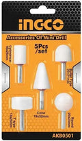 Set 5 mole stelo per minidrill ingco