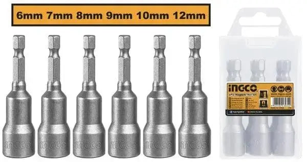 Set 6 poratabit magnetici 6-12mm ingco