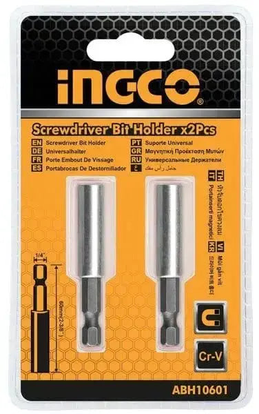 Set porta bit inserto 2pz 60mm magnetico ingco