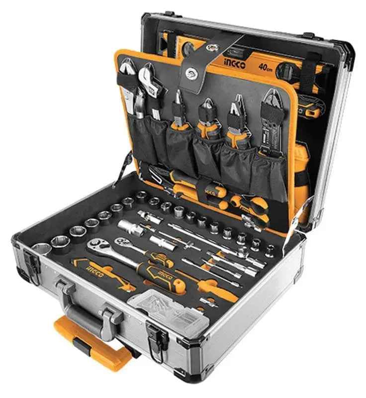 Set utensili 147pz in valigetta con ruote e manico ingco