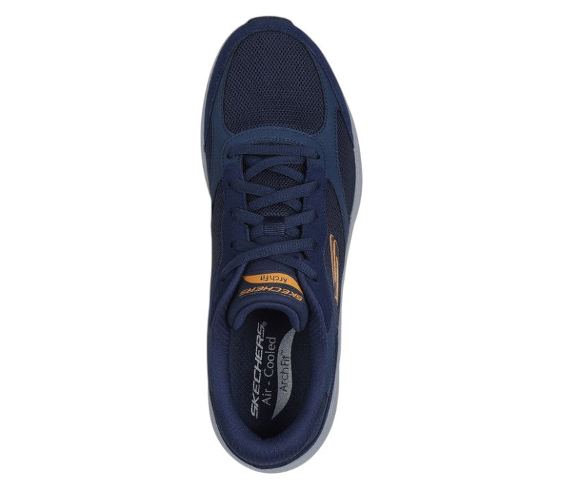 Skechers scarpa uomo Arch Fit 2.0 The Keep 232702/NVOR blu-arancio