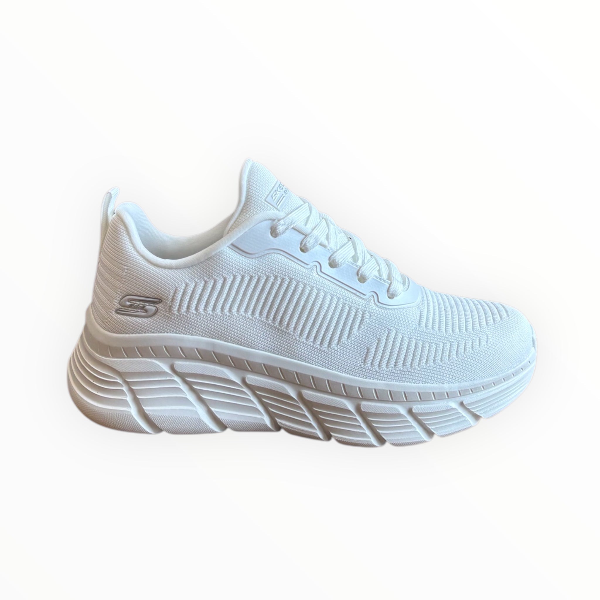 Skechers BOBS B Flex Hi Flying Hi Lifestyle Sneakers Donna Bianco 117385
