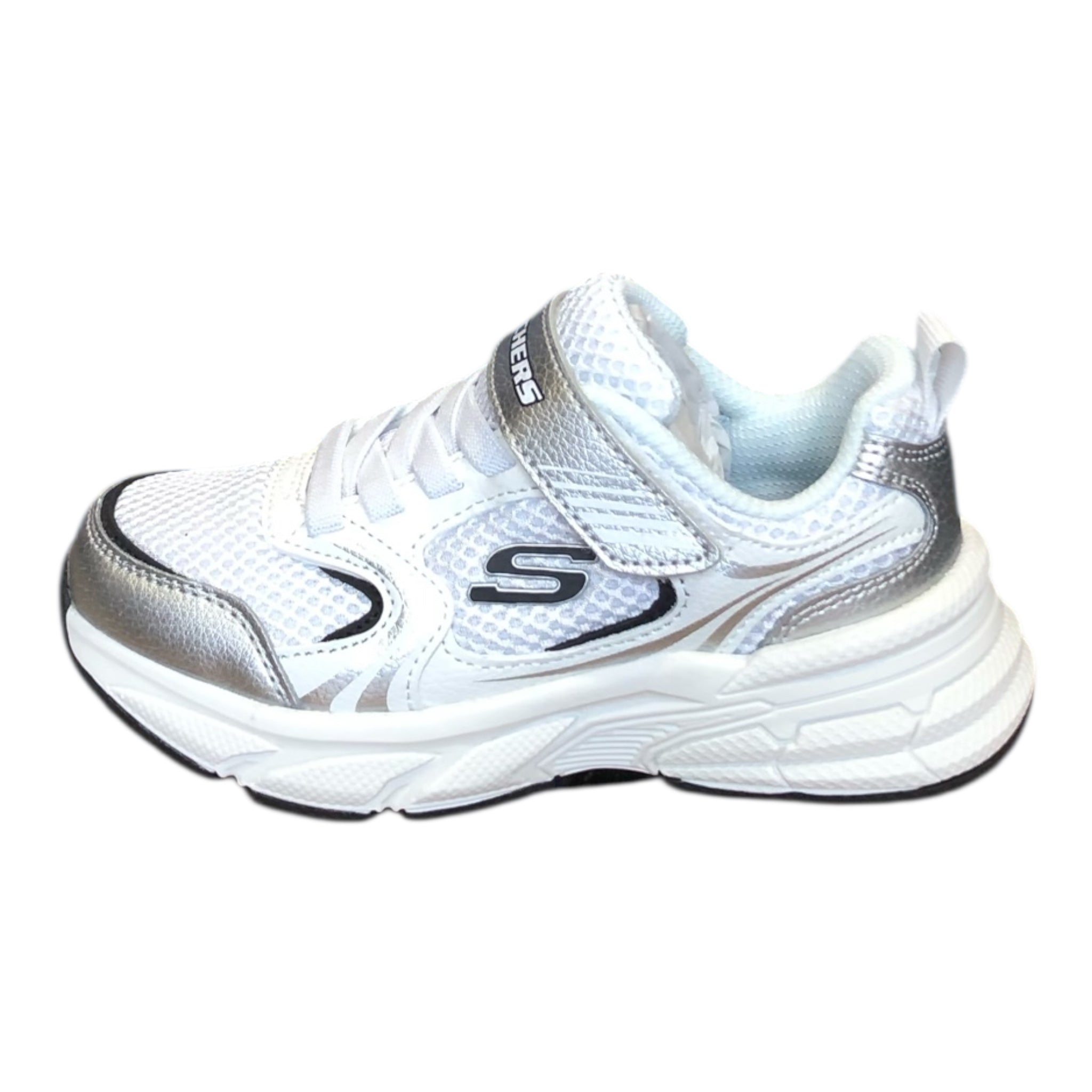 Skechers Retro-Graph 303692L WSL White/Silver Bambino