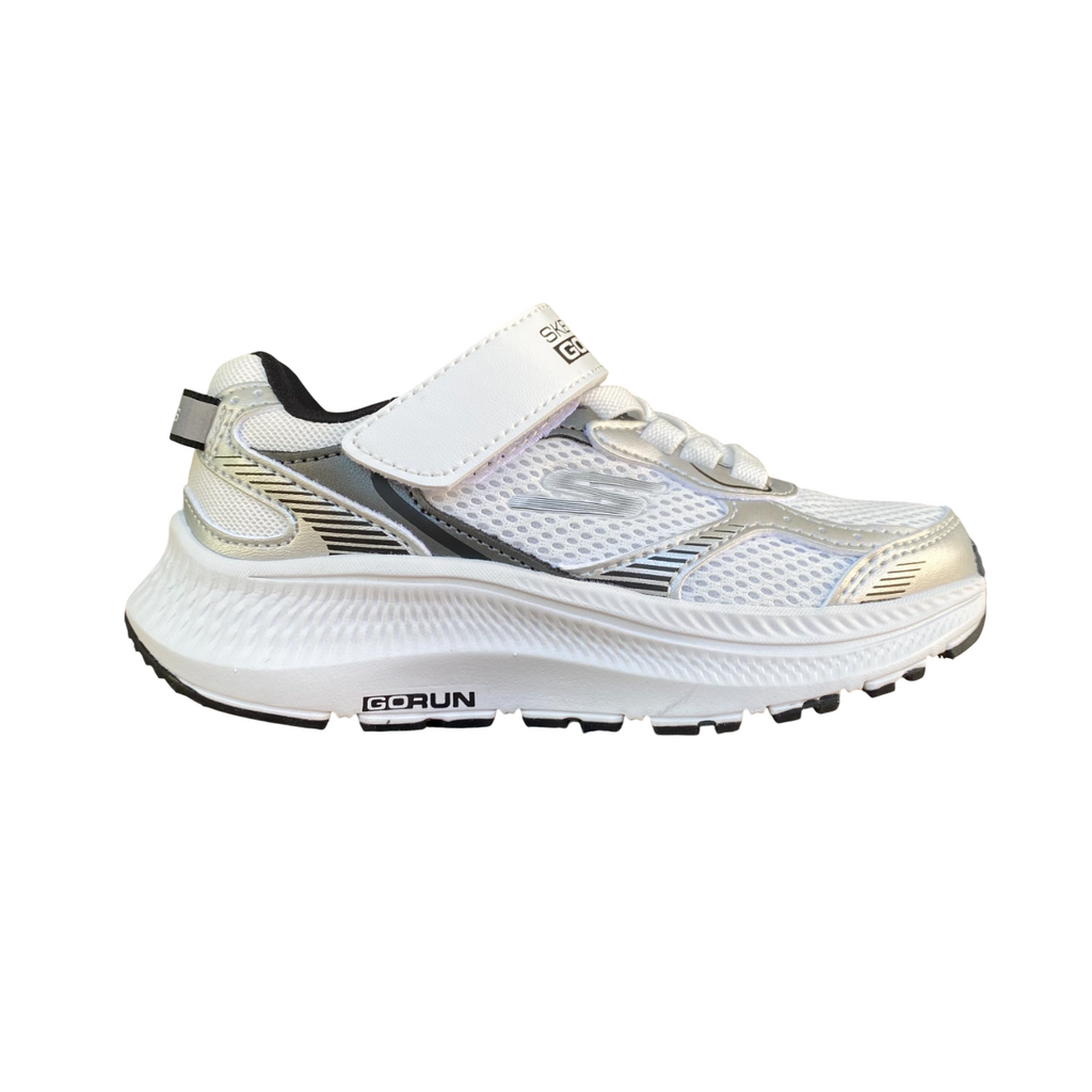 Skechers Scarpa da corsa Bambino GO RUN Consistent 2.0 Team-Pacer (405039L/SLW) Bianco-Argento