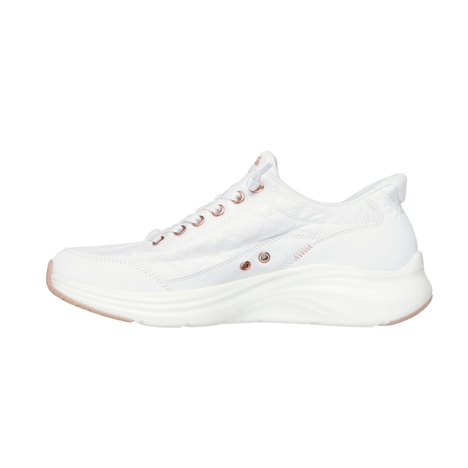 Skechers Slip-ins Contour Foam Lifestyle Sneakers Donna Bianco Rosa Oro - 150413/WTRG