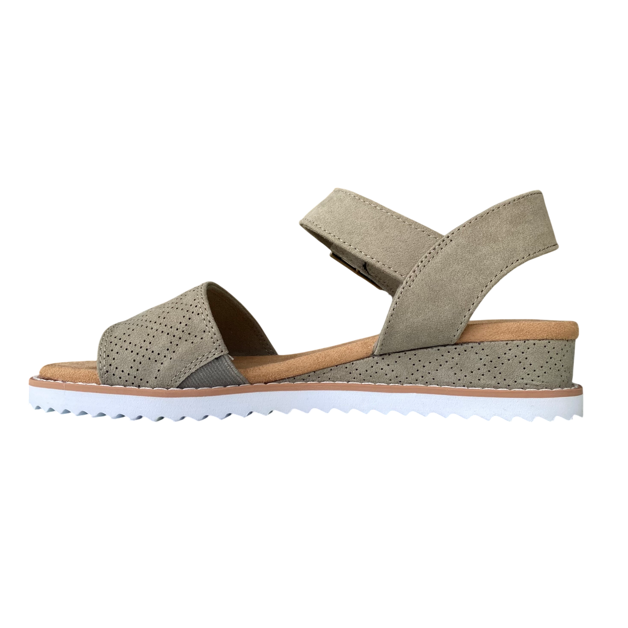 Skechers sandalo da donna BOBS Desert Kiss Serendipitous 114147/OLV oliva