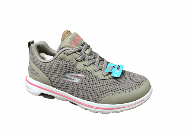 Skechers Go Walk 5 Guardian 124011 TPCL Scarpe Walking Donna Taupe Corallo - Tecnologia GOga Max