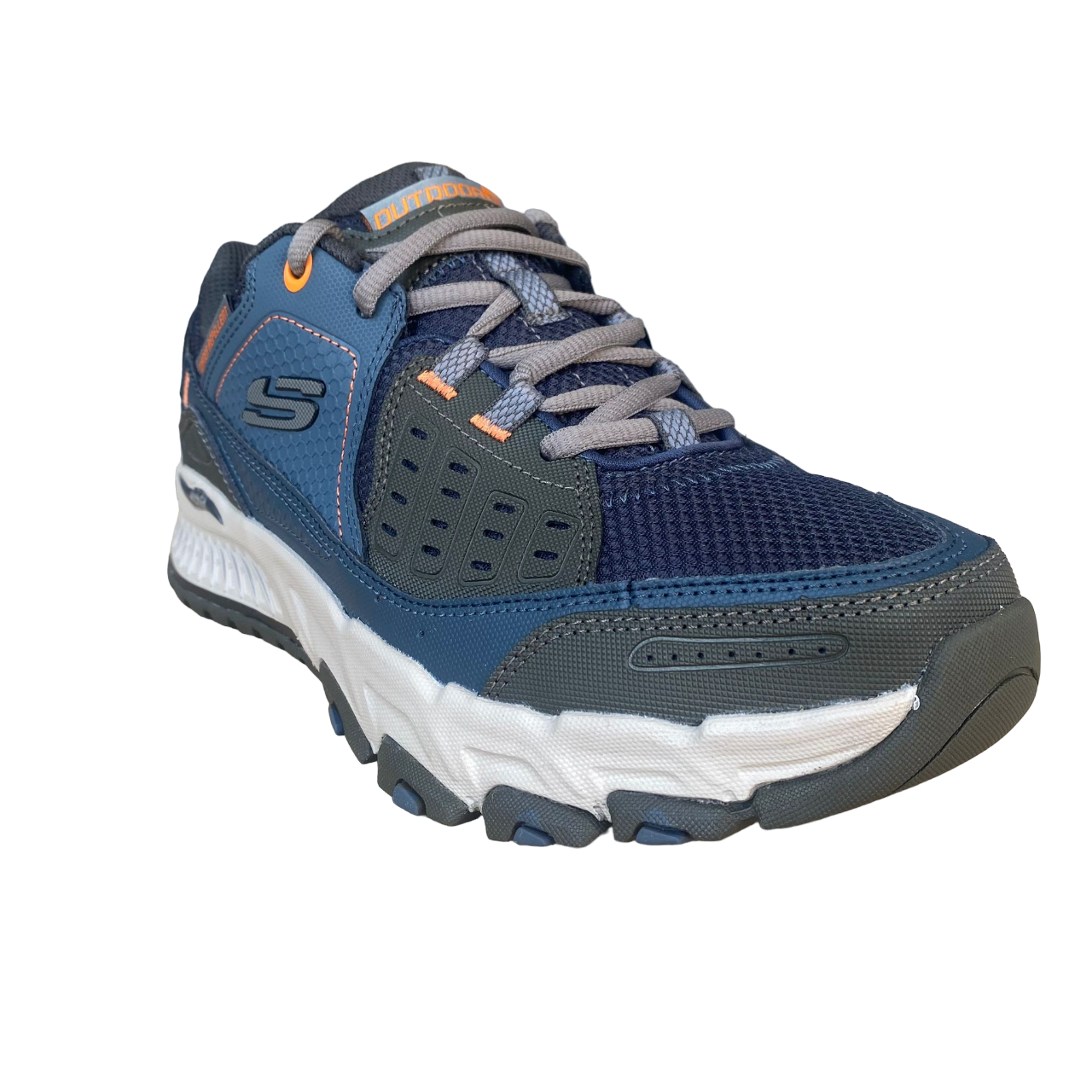 Skechers Arch Fit Escape Plan Scarpe Outdoor Uomo Blu Arancio - 237545/NVOR