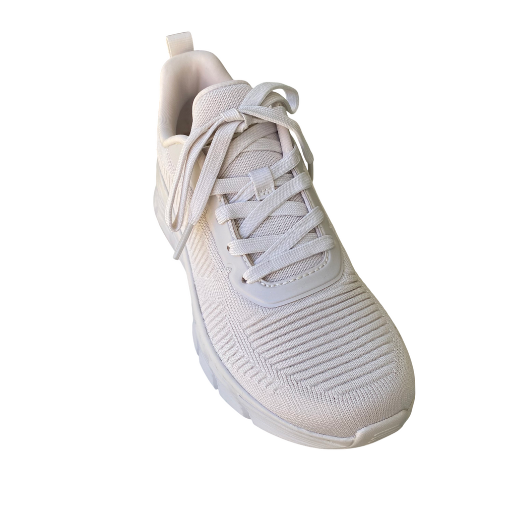 Skechers BOBS Sport B Flex Hi 117385/OFWT Sneakers Donna Bianco Sporco