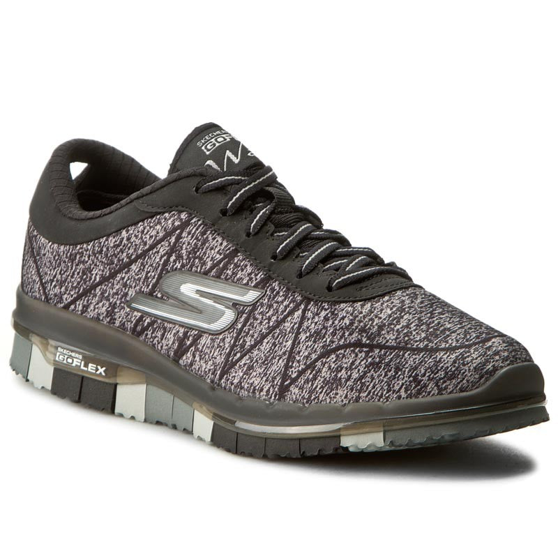 Skechers Go Flex Ability 14011 BKGY Scarpe Fitness Donna Nero Grigio