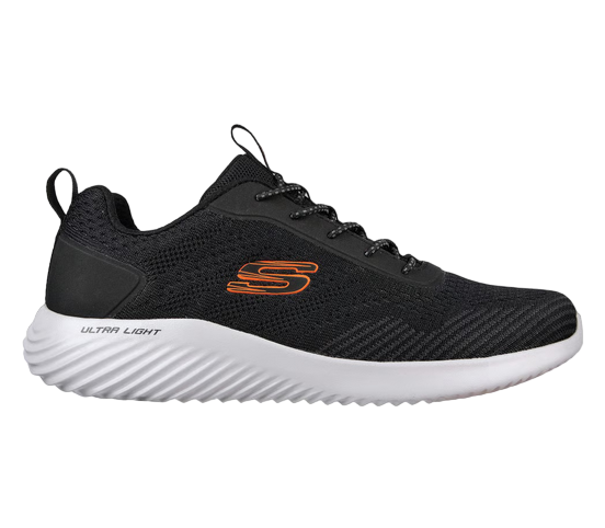 Skechers Bounder Intread 232377 - Scarpe Slip-On Uomo Laccio Elastico Nero