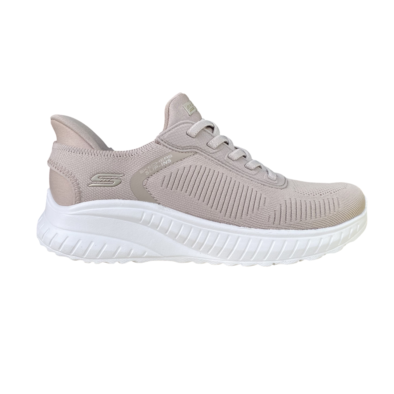 Skechers Sneakers Slip-ins BOBS Sport Squad Chaos 117497/TPE Tortora Donna