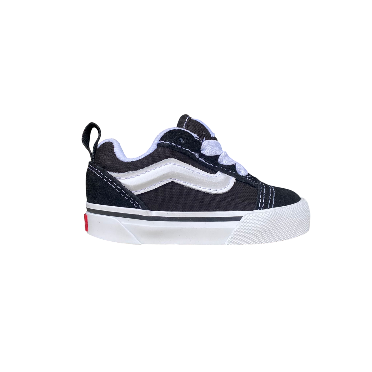 Vans Knu Skool VN000D0K6BT Nero Bianco Sneakers Infant Laccio Elastico