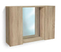 Specchiera bagno cm. 60x13x41h rovere nordico