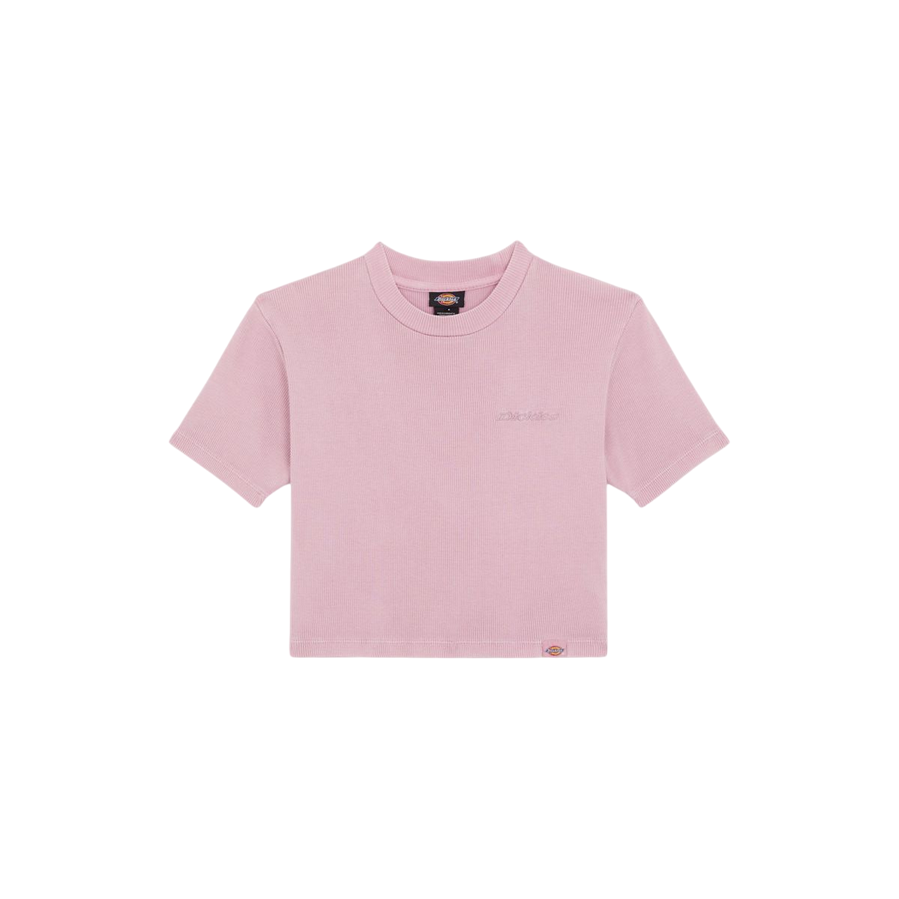 Dickies maglietta manica corta da donna a coste Plentywood DK0A866FK391 rosa