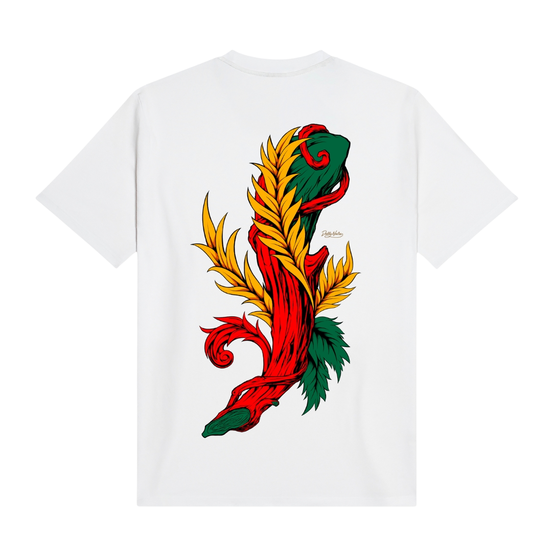 Dolly Noire T-shirt Uomo Asso di Bastoni Bianco TS919-TT-02