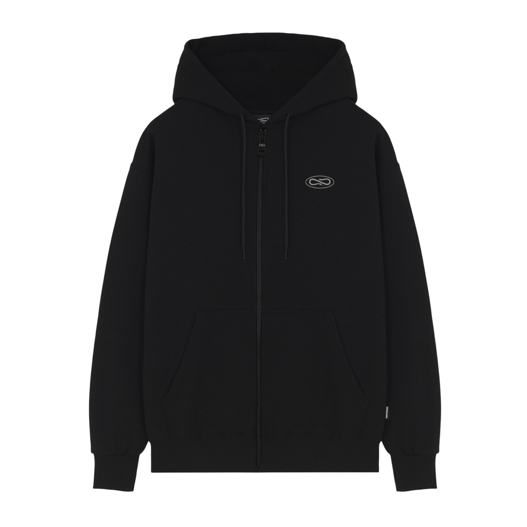 Propaganda felpa con cappuccio e cerniera intera da uomo Logo Atom 25SSPRFE307 nero