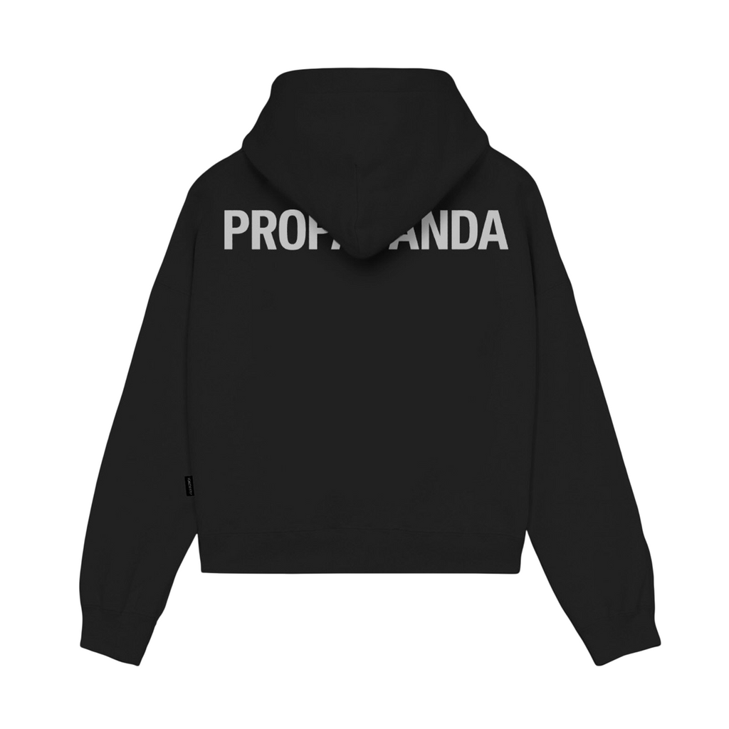 Propaganda felpa corta con cappuccio da donna Logo Classic 25SSPRFE388 nero