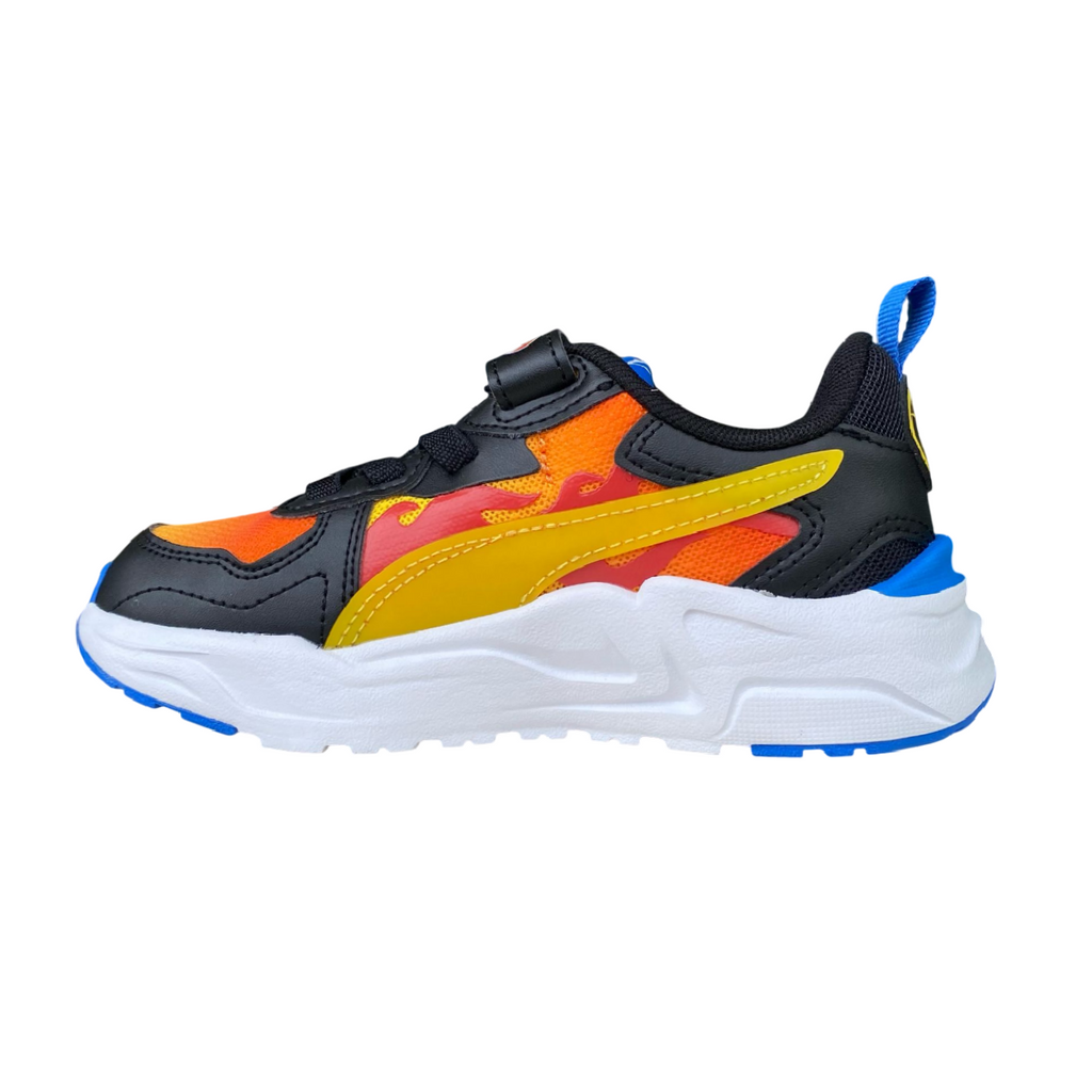 Puma scarpa da ginnastica junior Trinity Lite Hot Wheels 401407-01 nero-acero-fuoco