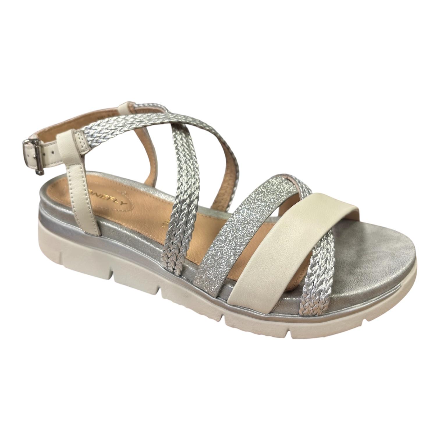 Stonefly Sandalo Donna Bianco Argento Elody 28 - 223748 6B8