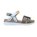 Stonefly sandalo da donna con fasce con velcro Elody 24 220834-BSE verde-bianco-marroncino