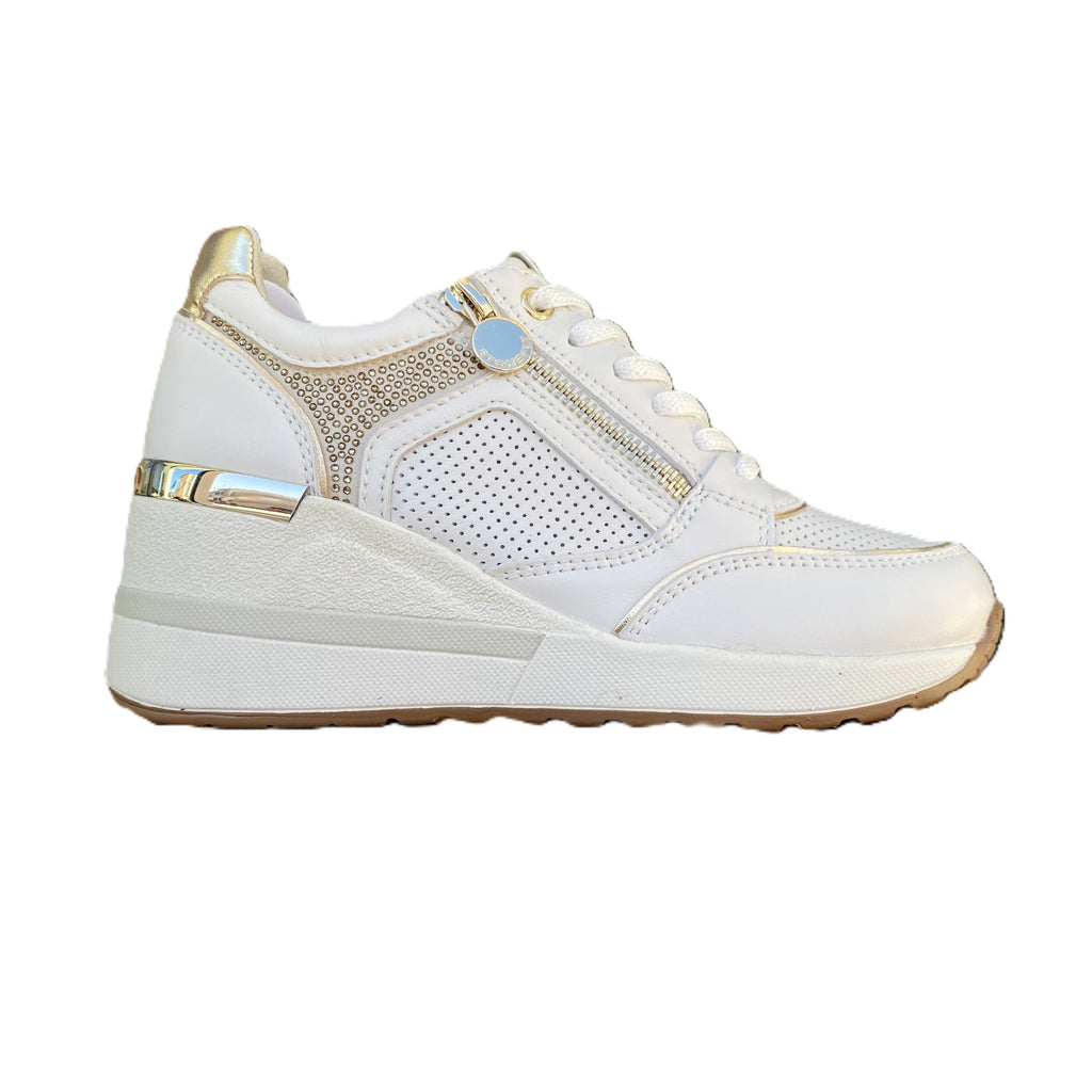 Stonefly scarpa sneakers da donna Mina nappa 222494 150 bianco