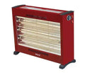 Stufa al quarzo ventilata bordeaux