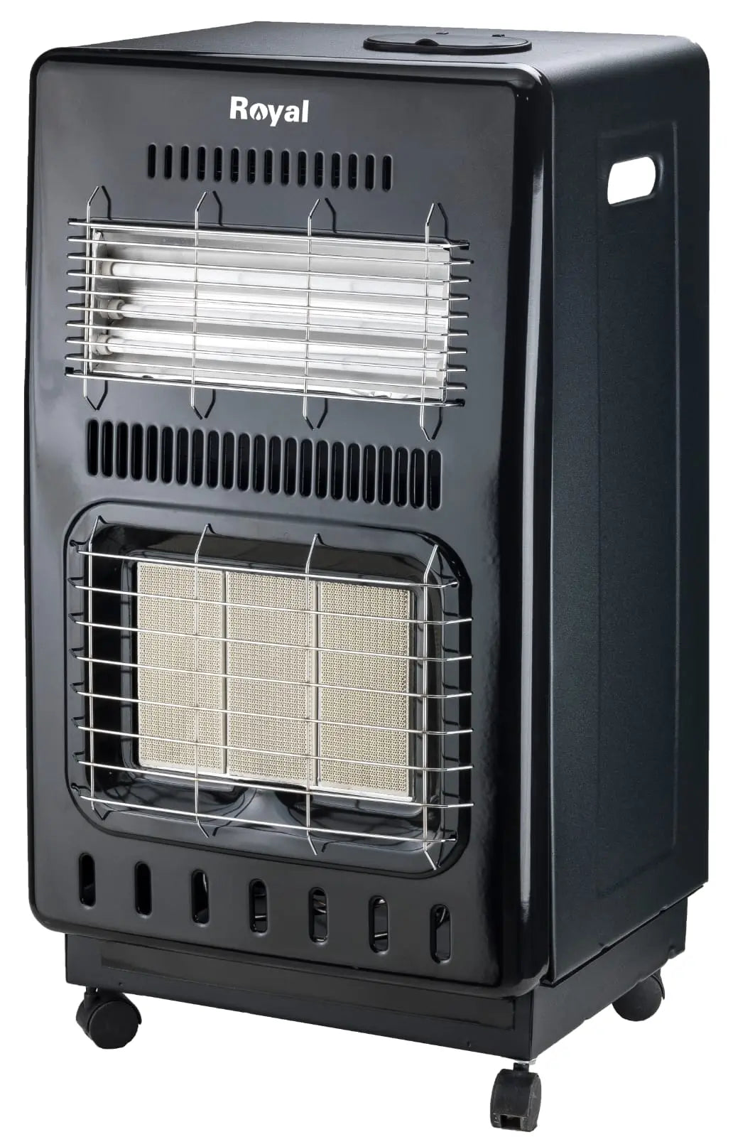 Stufa elettrica ventilata nera
